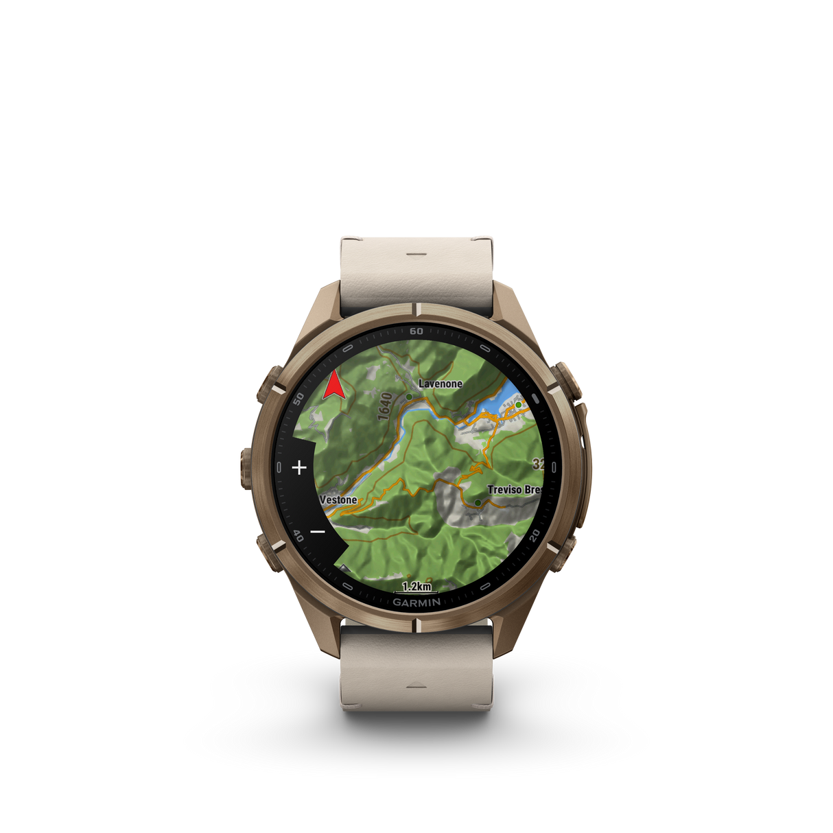 fēnix® 9 Pro InReach - 43 mm Titanium Autumn Gold Bone Leather
