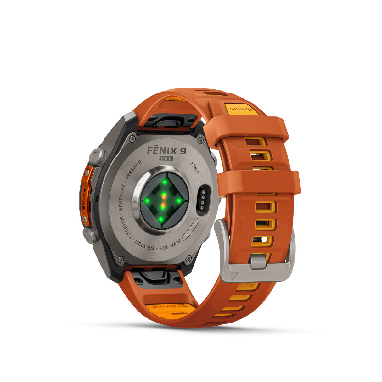fēnix® 9 Pro InReach - 47 mm Titanium Autumn Orange & Spark Orange
