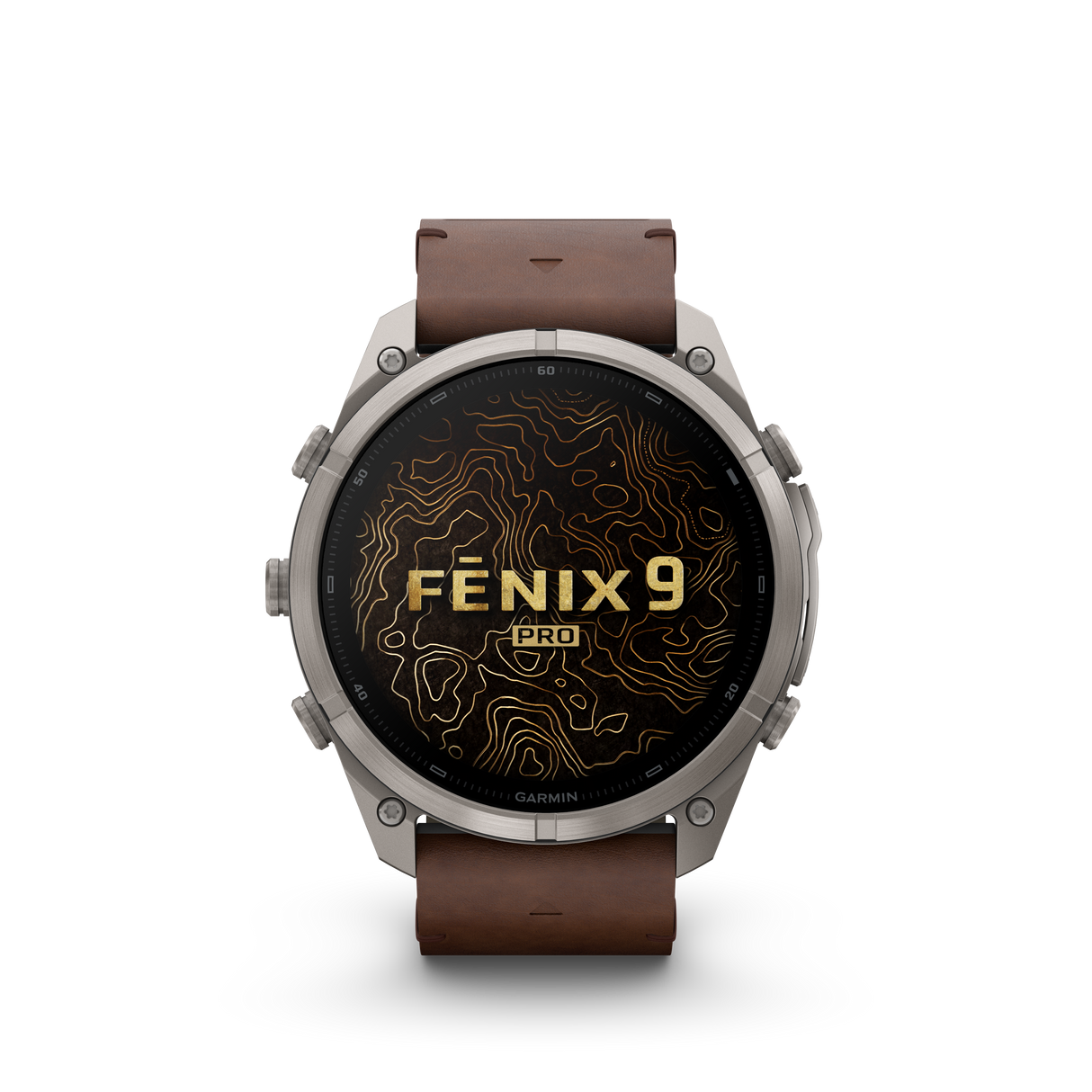 fēnix® 9 Pro InReach - 51 mm Titanium Walnut Leather
