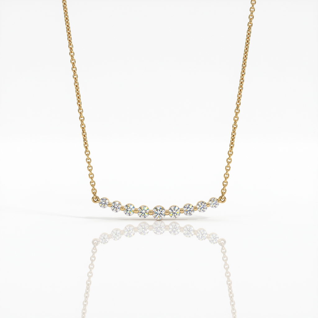 Girocollo In oro Rosa e Diamanti Scalati