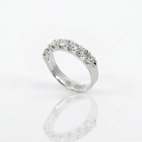 Anello Fedina 7 diamanti 1.28kt In Oro bianco