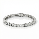 Bracciale Tennis Oro Bianco Diamanti 4.98 kt