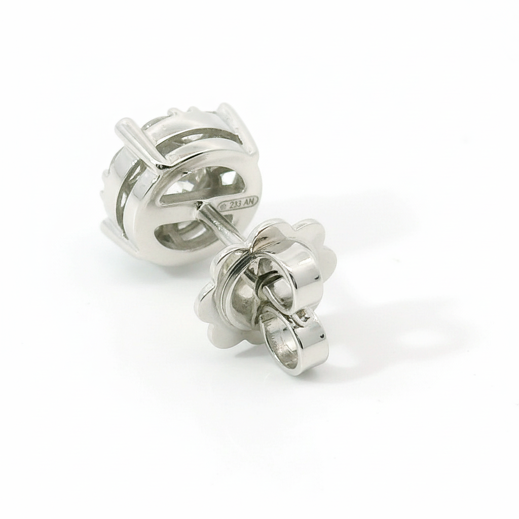 Orecchini Punto luce 1.31kt Magic in oro bianco