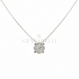 Illusion Diamond Light Point Choker-Halskette aus 0,63 kt Weißgold