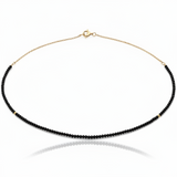 Collana pietre spinelli neri
