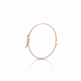 Bracciale Iniziale in oro giallo 18kt su cordino nautico misura PICCOLA