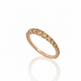 Fedina Scalata Diamanti Brown 0.81kt Oro Rosa