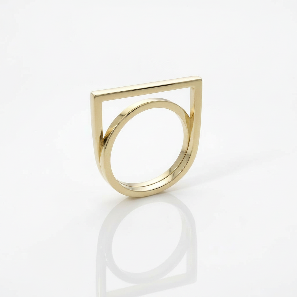 Anello incrocio in Oro Giallo 9kt