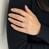 Anello Solitario in Oro Bianco 1.29 kt GIA