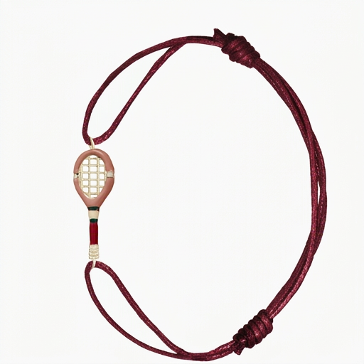 BRACCIALE TENNIS AZZURRO CORDA VERDE SCURO