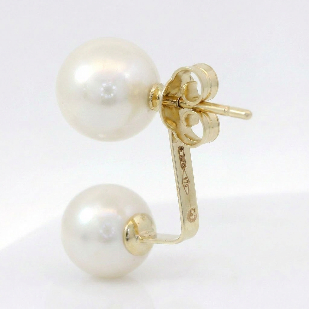 Mono barreet earring pearls
