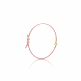 Bracciale Iniziale in oro giallo 18kt su cordino nautico misura PICCOLA