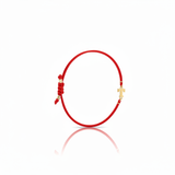 Bracciale Iniziale in oro giallo 18kt su cordino nautico misura PICCOLA