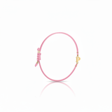 Bracciale Iniziale in oro giallo 18kt su cordino nautico misura PICCOLA