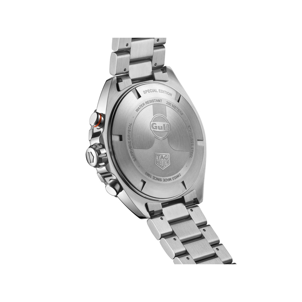 Formula 1 Gulf 43 mm Blu/Arancio Acciaio-Orologi-TAG HEUER-Gioielleria Granarelli
