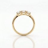 Anello Trilogy  Oro Giallo 0,90ct certificate GIA