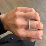 Anello Fedina con 15 Diamanti F VS