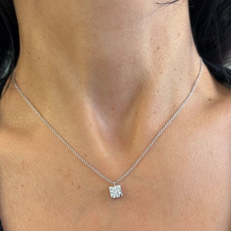 Girocollo Diamante Punto Luce 0.53kt Certificato GIA 1527691325