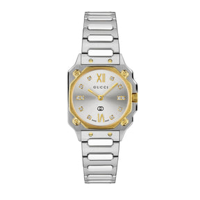 G-Flat Bicolore Acciaio 24mm-Orologi-GUCCI-Gioielleria Granarelli