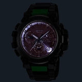 G-Shock Metal Twisted Bluetooth Black and Green-Orologi-CASIO- [SKU] -Gioielleria Granarelli