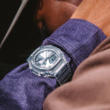 Classic Serie Ga-2100 Trasparente Silver