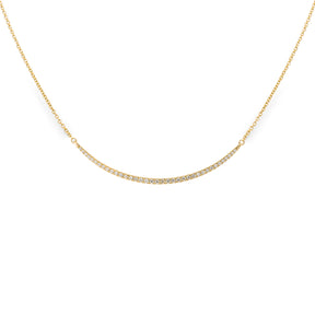 Collana barretta Ovale di diamanti in Oro Giallo-Girocolli-GRANARELLI-Gioielleria Granarelli