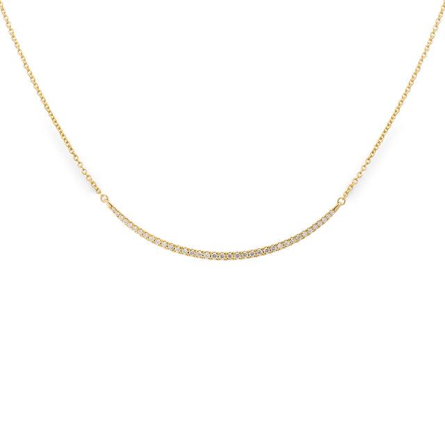 Collana barretta Ovale di diamanti in Oro Giallo-Girocolli-GRANARELLI-Gioielleria Granarelli