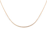 Collana barretta Ovale di diamanti in Oro Rosa-Girocolli-GRANARELLI-Gioielleria Granarelli