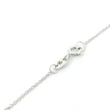 Girocollo Acquamarina taglio Cuore  Diamanti in Oro bianco
