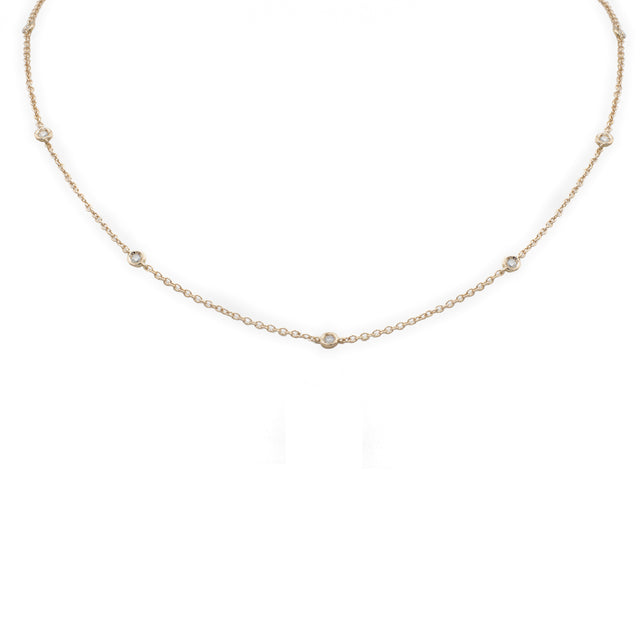 Girocollo Tiffany 0.31kt In Oro Rosa-Girocolli-GRANARELLI-Gioielleria Granarelli