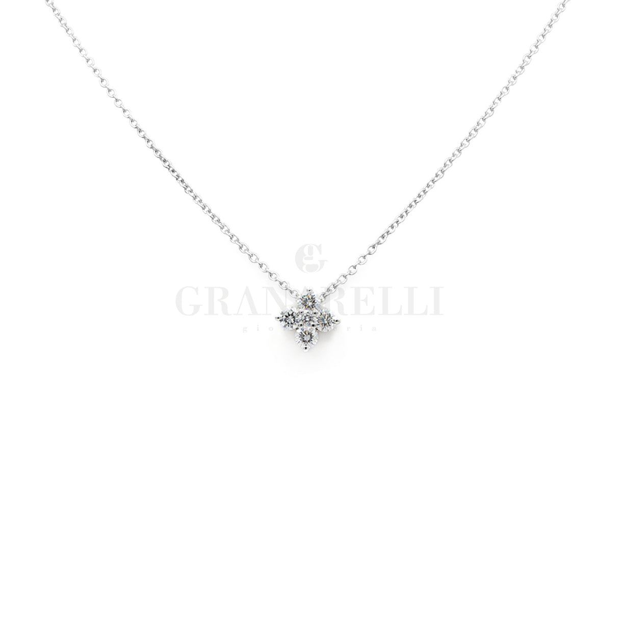 Girocollo Diamanti in oro Bianco