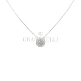 Girocollo Pavè di Diamanti in oro Bianco