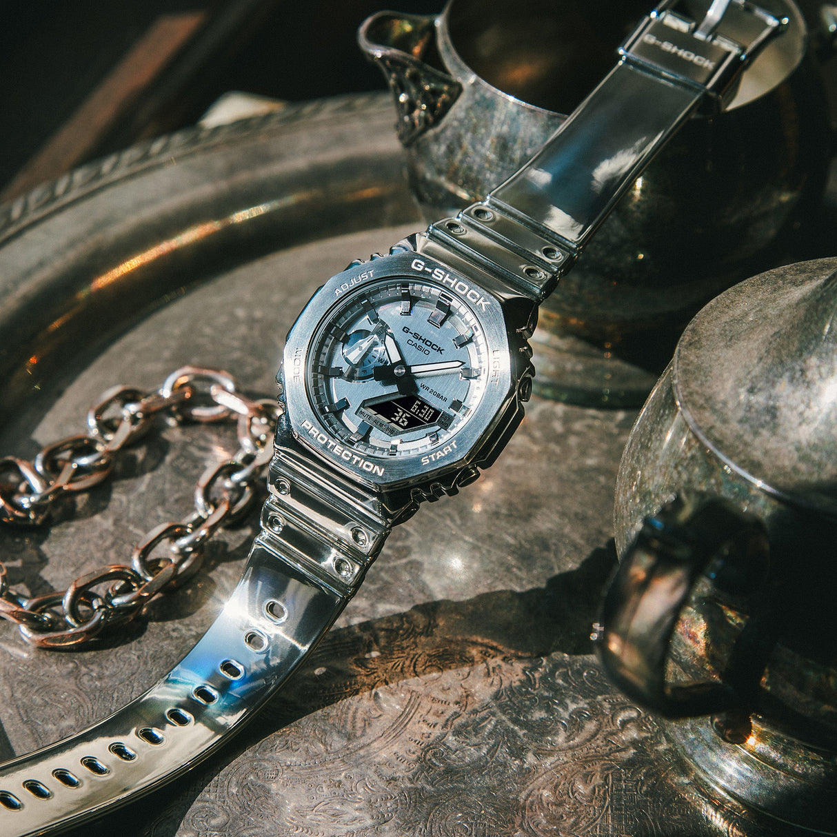 Casio G-Shock G-Steel Silver-Orologi-CASIO-Gioielleria Granarelli