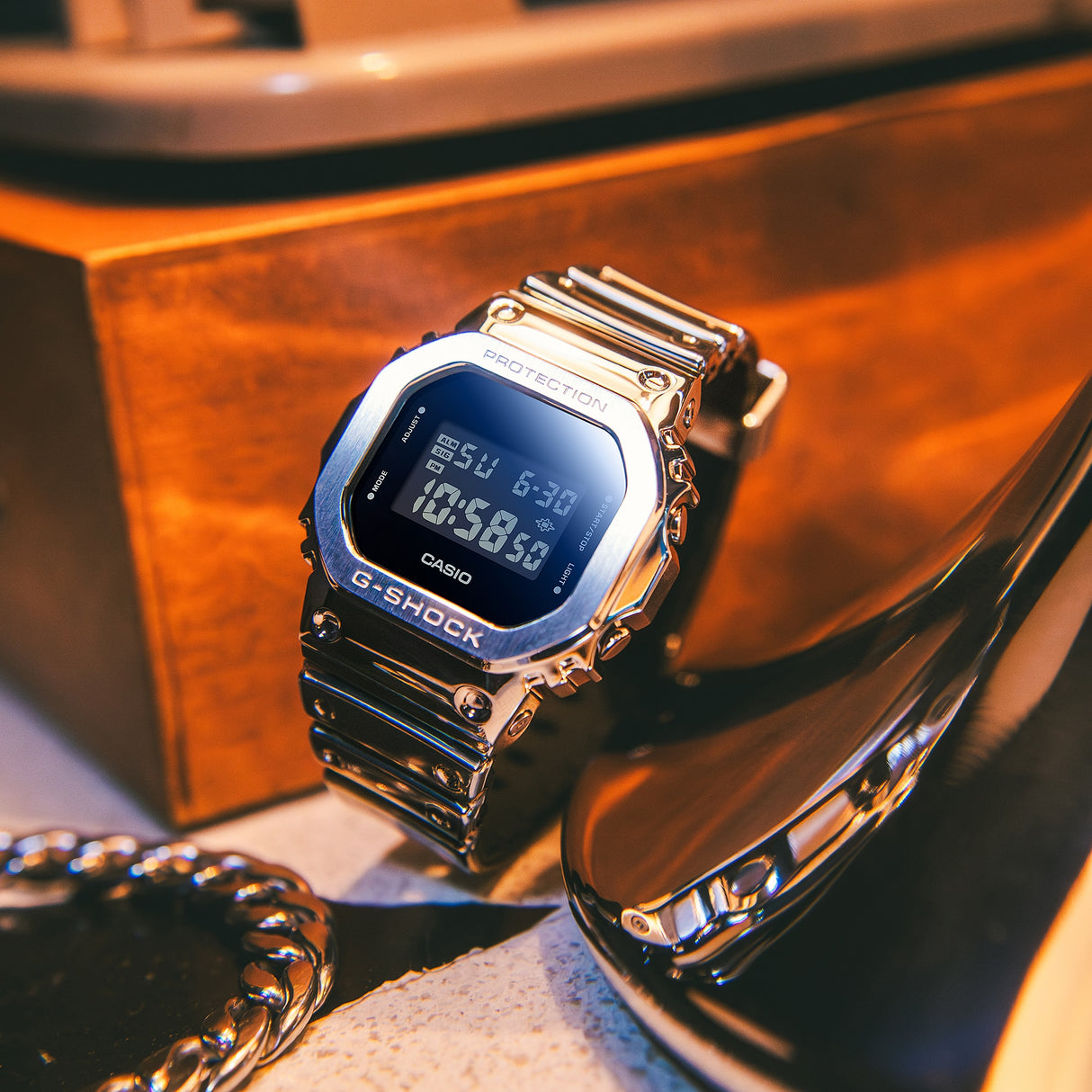 Casio G-Shock G-Steel Silver-Orologi-CASIO-Gioielleria Granarelli