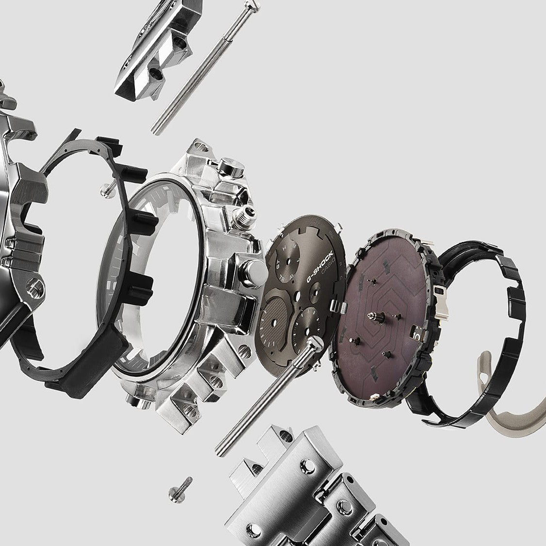 GMC-B2100 Black steel chronograph