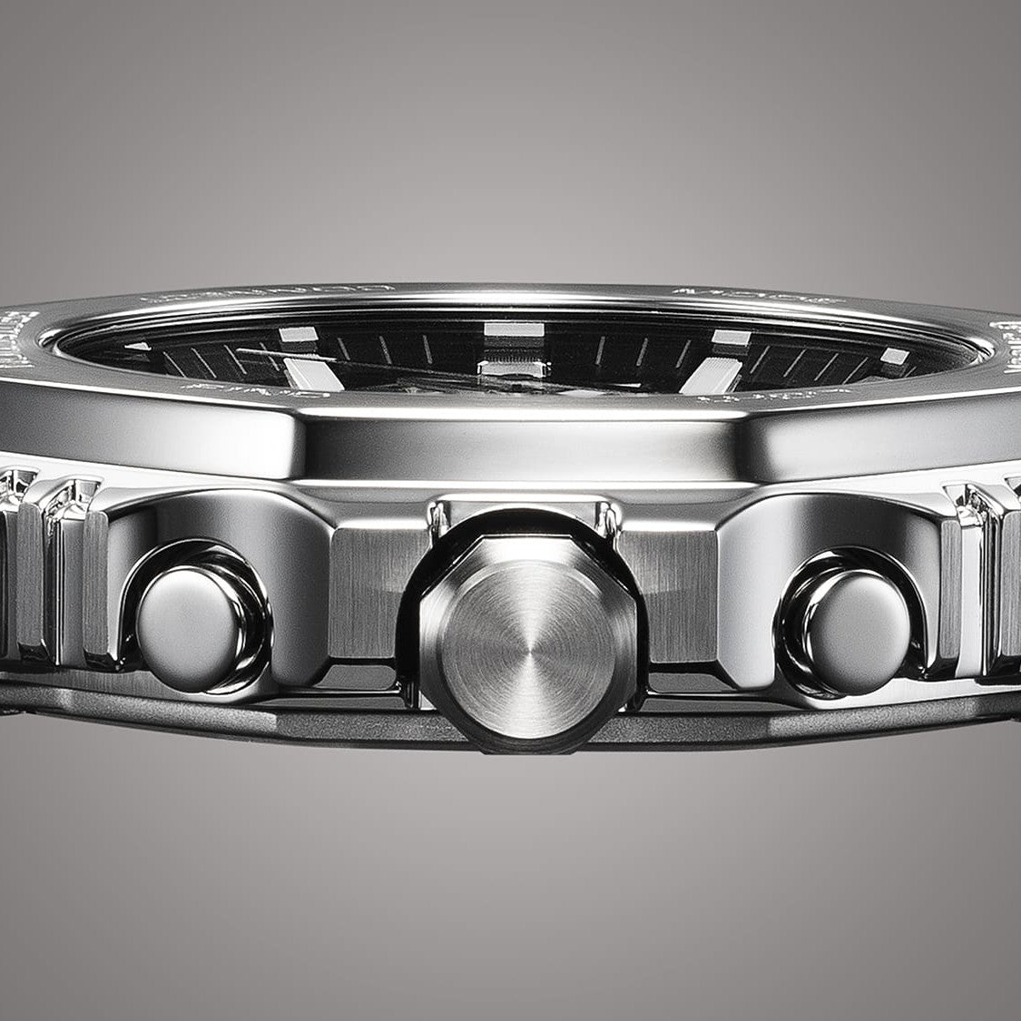 GMC-B2100 Black steel chronograph