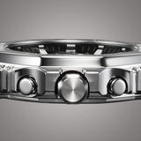 GMC-B2100 Black steel chronograph