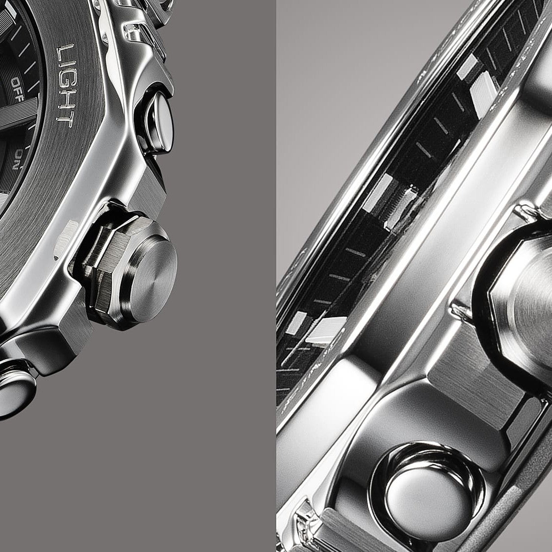 GMC-B2100 Black steel chronograph