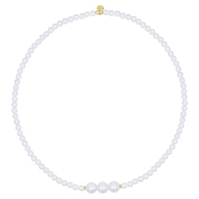 Girocollo elastico choker 3 Perle - Whiteside-Girocolli-RUE DES MILLE-Gioielleria Granarelli