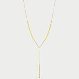 Collana rosario con Pepite di Zirconi Verde Lime