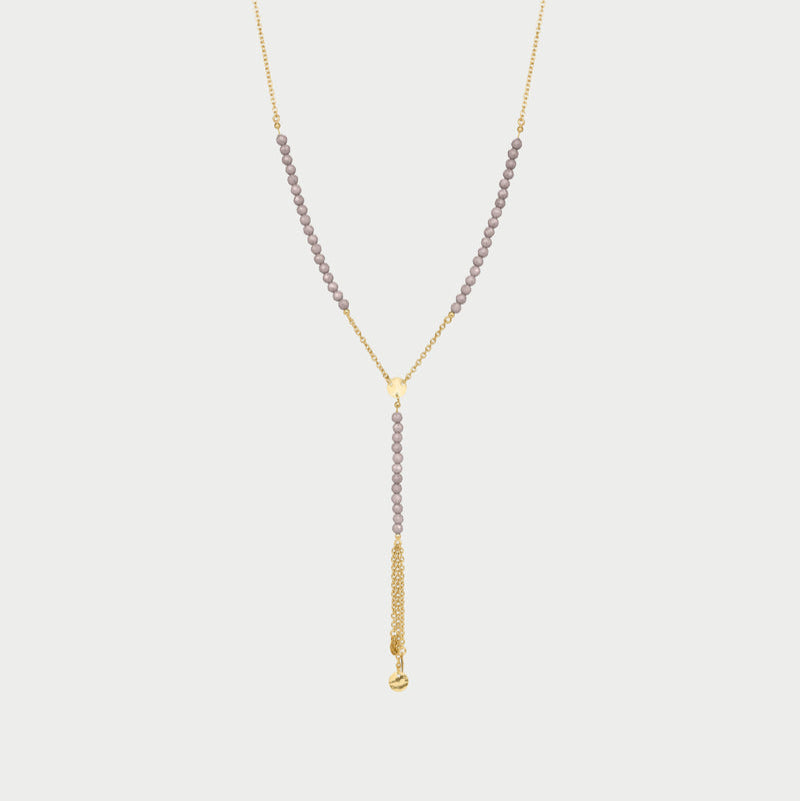 Collana rosario con Pepite di Zirconi Milky