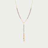 Collana rosario con Pepite di Zirconi Milky