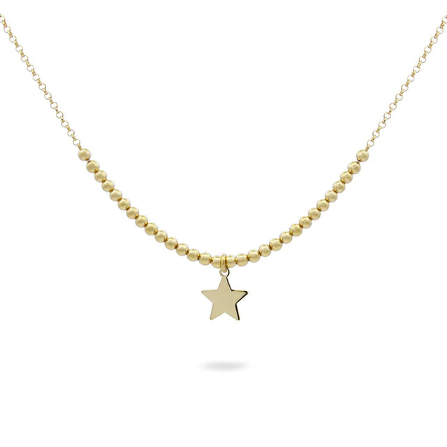 GIROCOLLO PALLINI CON MICRO STELLA ARGENTO-Girocolli-RUE DES MILLE-Gioielleria Granarelli