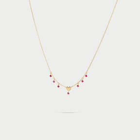 Girocollo mini cuore e punti luce pendenti-Girocolli-RUE DES MILLE-Gioielleria Granarelli