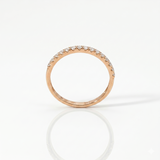 Anello Fedina Light in Oro Rosa e Diamanti 0.26