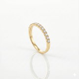 Anello Fedina Light in Oro Giallo e Diamanti 0.28