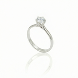 Anello Solitario in Oro Bianco 1.01 kt IF E GIA