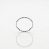 Anello Fedina Light in Oro Bianco e Diamanti 0.14
