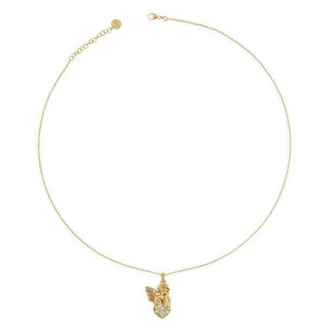 Girocollo Angioletto Zirconi Dorato-Girocolli-RUE DES MILLE- [SKU] -Gioielleria Granarelli