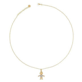 Girocollo Bimbo Zirconi Dorato-Girocolli-RUE DES MILLE- [SKU] -Gioielleria Granarelli